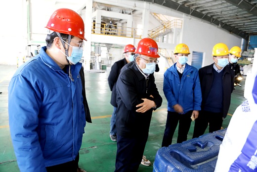胡启生率队来公司开展专题调研时要求尊龙凯时集团要当“三好生”